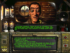 A screengrab of how dialogue windows functioned in the original Fallout game