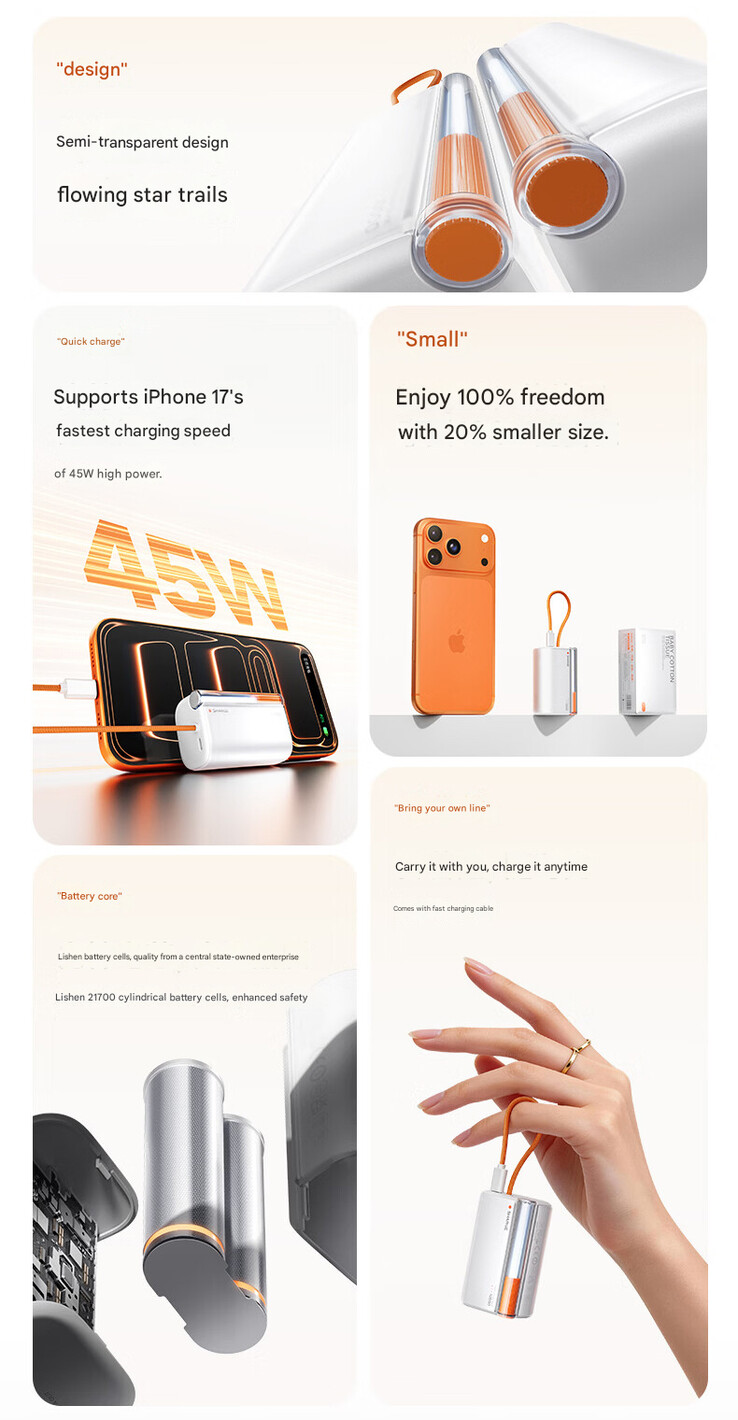 Main highlights of the Flow 3 power bank (Image source: Sharge)