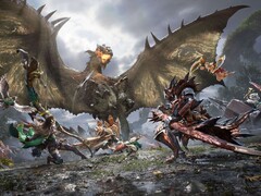 Monster Hunter Outlanders Mobile promotional artwork.