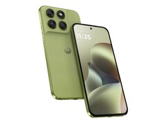 The Motorola Moto G67 is available in two colors, one of which is Pantone Nile (pictured). (Image source: Motorola)