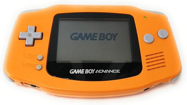 The Nintendo Game Boy Advance in Orange.