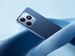 The Realme C63 borrows from the iPhone 15 Pro with its rear design. (Image source: Realme)