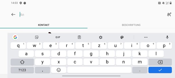 OnePlus 8 - Virtual keyboard