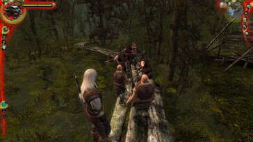 Pictured: A gameplay screenshot from The Witcher: Enhanced Edition Director's Cut.
