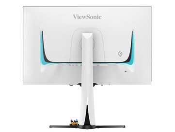It has a white finish with RGB lighting at the back. (Image source: ViewSonic)
