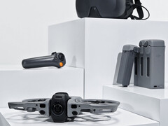 The DJI Avata 360 and its launch accessories.
