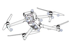 The Mavic 3 series will feature two cameras and longer flight times than its predecessors. (Image source: @JasperEllens)