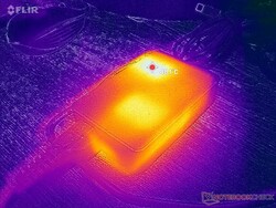 AC adapter reaches over 48 C when running demanding loads