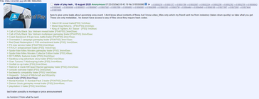 Alleged August 10 event list. (Image source: 4chan)