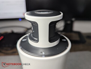 The two cameras face each other