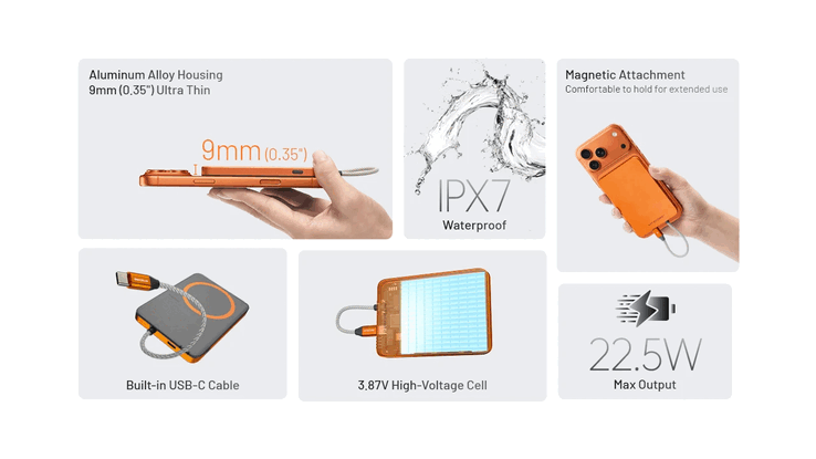 An overview of the Nitecore Pocket 5 power bank