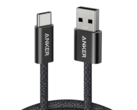 The Anker Zolo USB-A to USB-C cable (pictured) is built with a 48-strand braided jacket and is rated to withstand over 10,000 bends. (Image source: Amazon/Anker)
