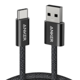 The Anker Zolo USB-A to USB-C cable (pictured) is built with a 48-strand braided jacket and is rated to withstand over 10,000 bends. (Image source: Amazon/Anker)