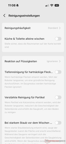Various settings