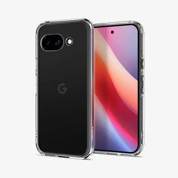 Google Pixel 9a inside the Spigen clear case (Image source: Spigen)