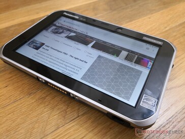 The FZ-S1 doesn't have the rubberized edges or corners of many other Enterprise tablets