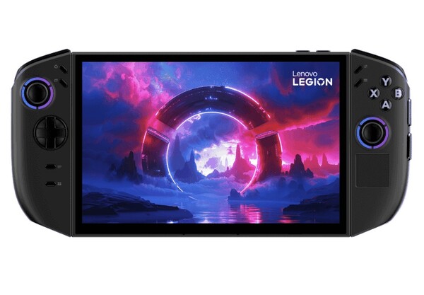 The new Legion Go in handheld mode. (Image source: Evan Blass via The Verge)