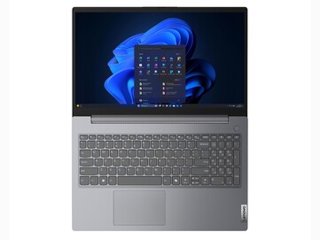 The Lenovo V15 Gen 6 AMD has a full size keyboard