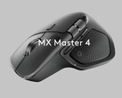MX Master 4S teaser video screenshot showing black MX Master 4 mouse