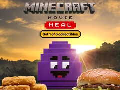 McDonald's will give away one of six Minecraft digital collectables with the purchase of A Minecraft Movie Meal. (Image source: McDonald's)