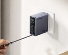 The Nexode Pro 160W charger with a retractable USB-C Cable