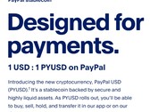 PayPal stablecoin now available (Source: PayPal)