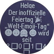 WhatsApp message with emojis