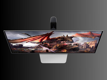 Samsung 32-inch Odyssey G8 OLED gaming monitor top view (Image source: Samsung Electronics)