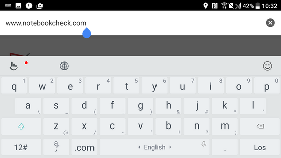 Keyboard landscape mode