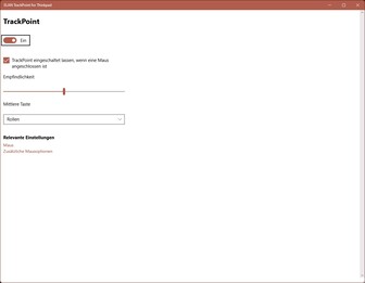 Lenovo ThinkPad T16 Gen 2: TrackPoint Settings