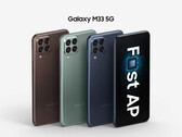 The Galaxy M23 5G and Galaxy M33 5G both have large displays. (Image source: Samsung)