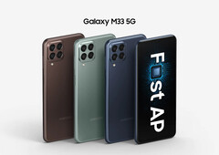 The Galaxy M23 5G and Galaxy M33 5G both have large displays. (Image source: Samsung)
