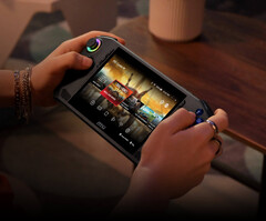 It is currently unclear when MSI will unveil its next Claw gaming handheld, current model pictured. (Image source: MSI)