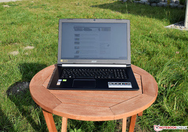 Acer Aspire 5 A517-51G in sunlight