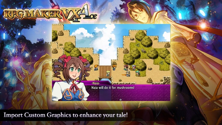 RPG Maker VX Ace also lets users import their own graphics as they're designing their game. (Image source: Steam)