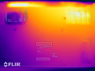 Thermal image bottom side in stress test