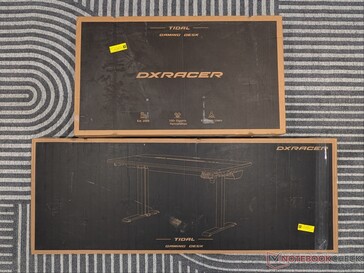 Two of three boxes that the DXRACER Tidal ships in.