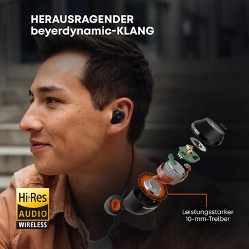 There is only one 10 mm driver (Image source: Beyerdynamic)