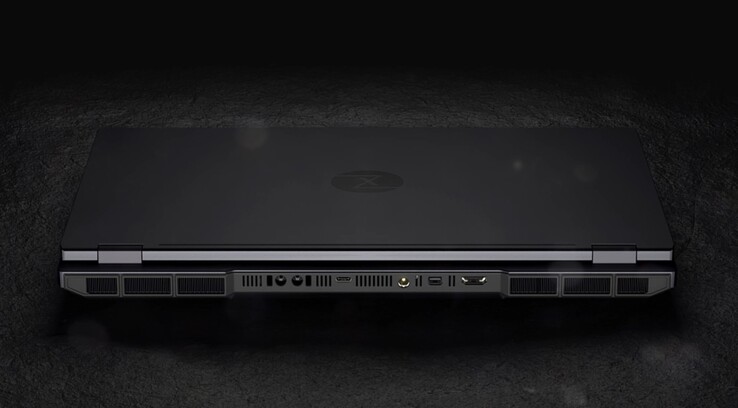 The Tuxedo Stellaris 16 Gen 8 gaming laptop is quite a chunky machine.