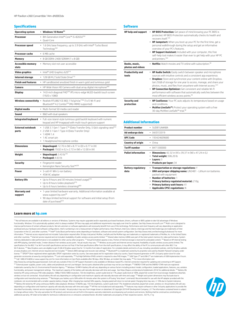 Pavilion 14m dh0003dx specifications