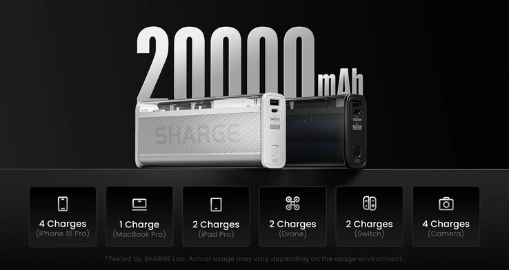 Sharge touts the Shargeek 140's main features. (Source: Sharge)