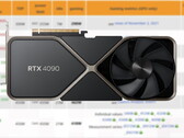 The RTX 4090 packs 24 GB of GDDR6X memory. (Source: 3DCenter, Nvidia-edited)