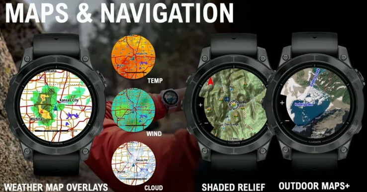 New Garmin map features arrived with the Fenix 7 and Epix Pro models. (Image source: the5krunner)