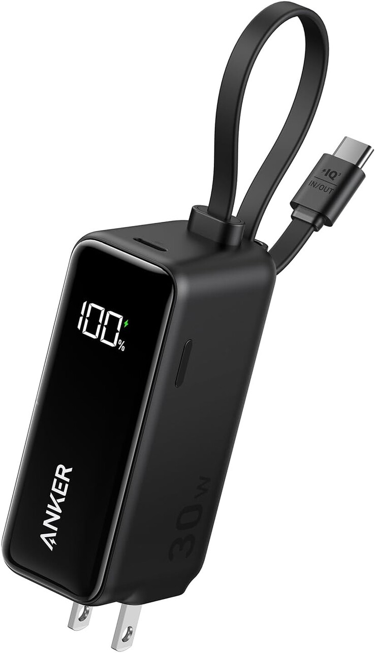 The Anker 3-in-1 Power Bank (30W, Fusion, Built-In USB-C Cable). (Image source: Anker)