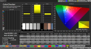 CalMAN color accuracy