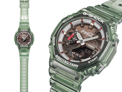 The Casio G-Shock x Coca-Cola GA2100CC-3A collab watch, pictured.