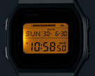 Casio watch dial, up close