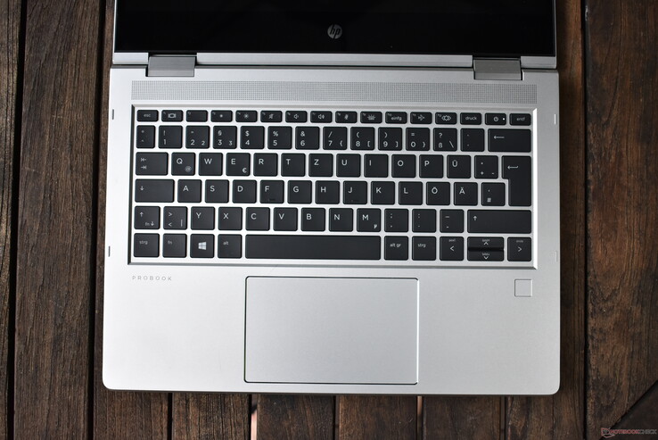 HP ProBook 435 x360 G7 keyboard area