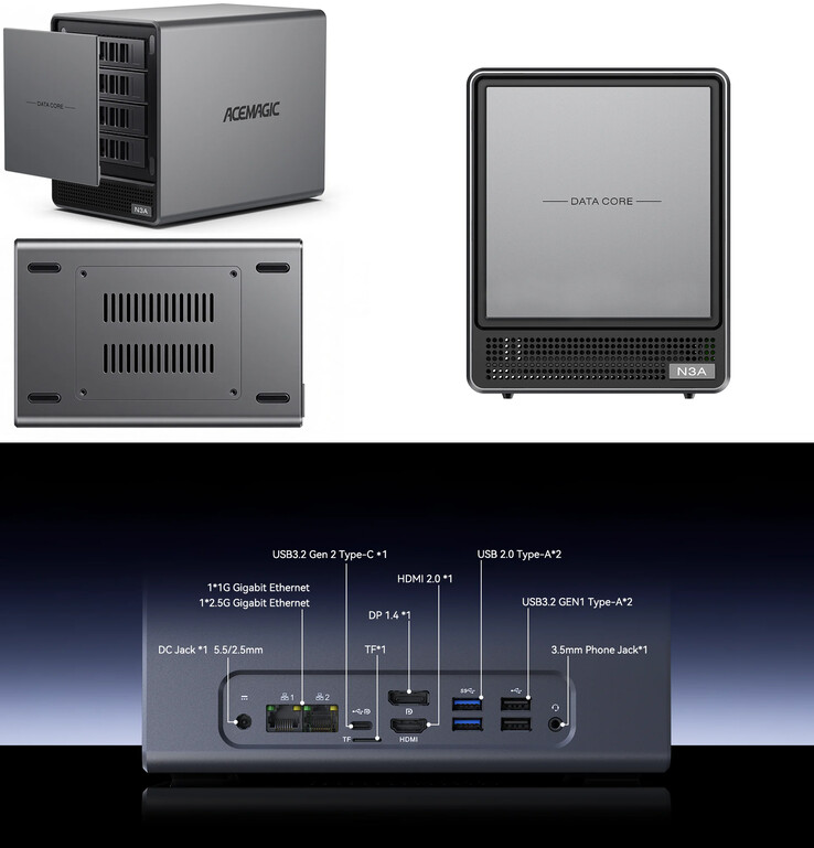 Design and ports of the NAS