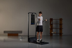 Person trains on the Gym Monster